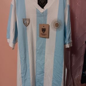 Football town Diego Maradona tribute jersey